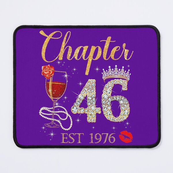 Item preview, Chapter 46 Years EST 1976 46th Birthday Red Rose Wine Crown designed and sold by zqpaudnpva50.