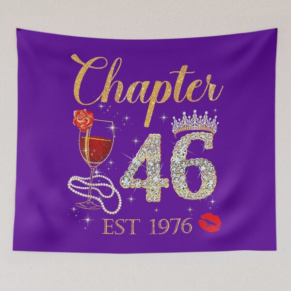 Item preview, Chapter 46 Years EST 1976 46th Birthday Red Rose Wine Crown 	 	 designed and sold by zqpaudnpva50.