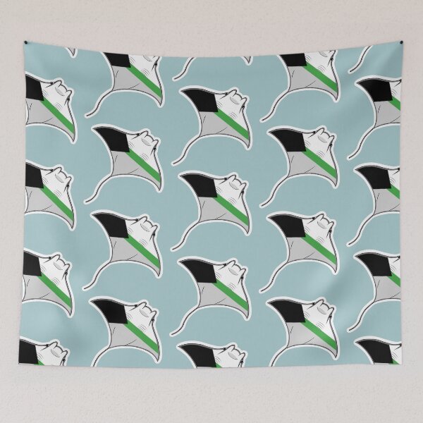 Item preview, Pride Mantaray Demiromantic Flag designed and sold by perpetuallyConf.
