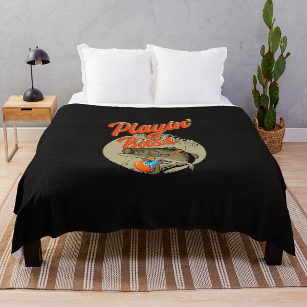 Item preview, Fishing Bass Fishing Playing Guitar Angling Fisherman Black Fish Fisher designed and sold by NishthaAgarwals.