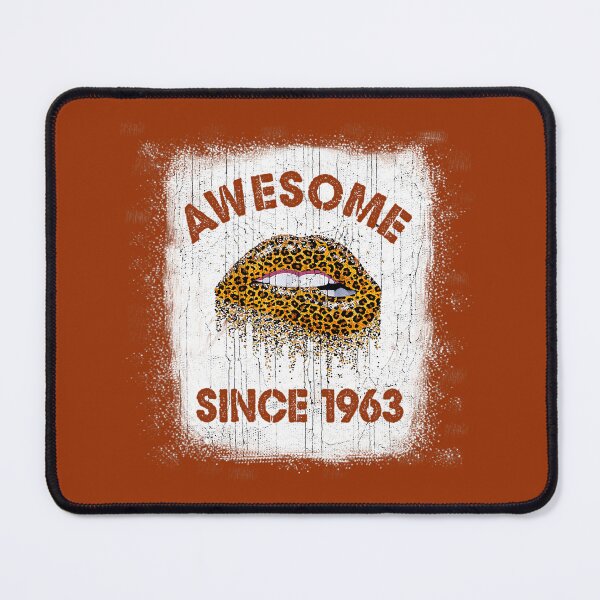 Item preview, 59 Years Old Birthday Awesome Since 1963 Leopard Lip 	 		 designed and sold by nqhjmgbb22.