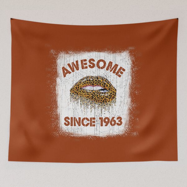 Item preview, 59 Years Old Birthday Awesome Since 1963 Leopard Lip 	 		 designed and sold by nqhjmgbb22.