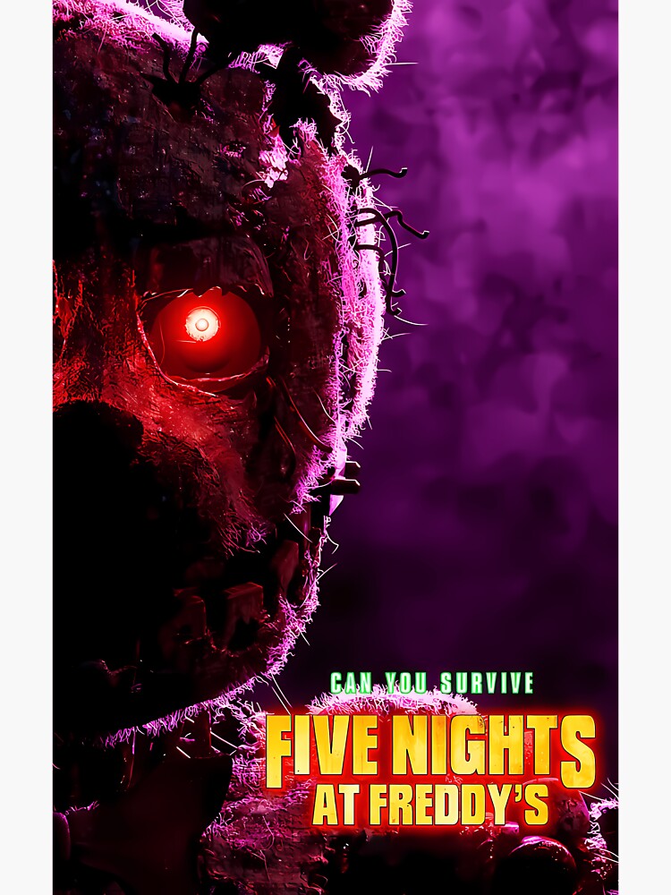 Fnaf Movie, Five Nights at Freddys movie Poster for Sale by ShopSouthKissi