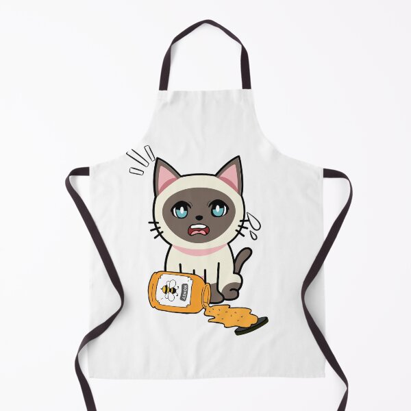 Item preview, Cute Siamese cat spilled a jar of honey designed and sold by Pet Station.
