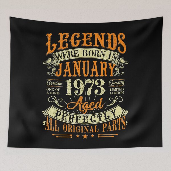 Item preview, 50th Birthday Gift 50 Years Old Legends Born In January 1973 designed and sold by Paula Evans.
