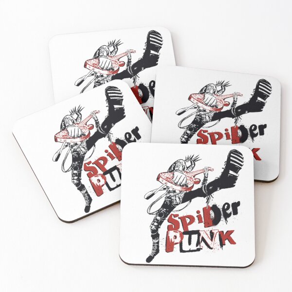 Item preview, Hobie/Spiderpunk Across The Spiderverse (Red & Black With Text) designed and sold by artwithkristen.