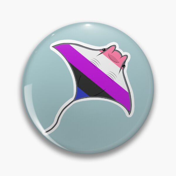 Item preview, Pride Mantaray Genderfluid Flag designed and sold by perpetuallyConf.
