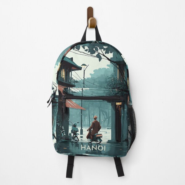 Item preview, Hanoi Vietnam Retro Travel Poster designed and sold by marcosshiloh.