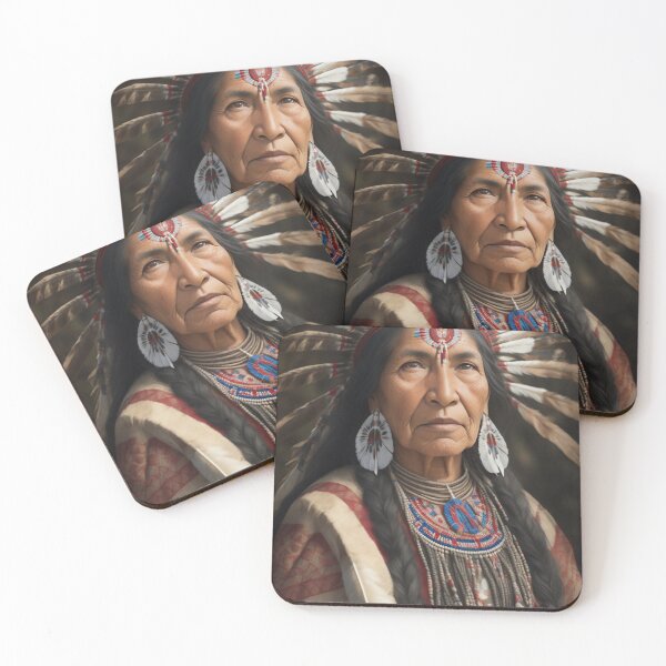 Item preview, Native American Lakota elder female 1 designed and sold by Rothnaric.
