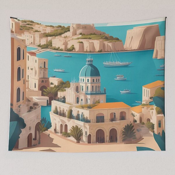 Item preview, Malta Travel Poster designed and sold by marcosshiloh.