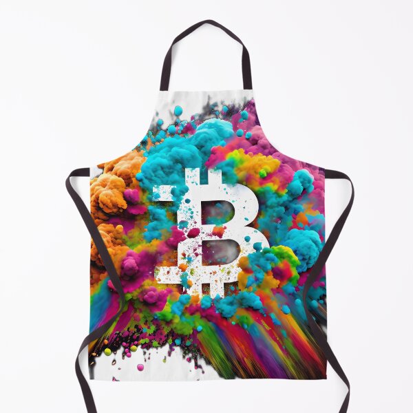Item preview, Explosion of Colors and the "B" of the Bitcoin Logo: A Vibrant Combination designed and sold by Jhuvel.