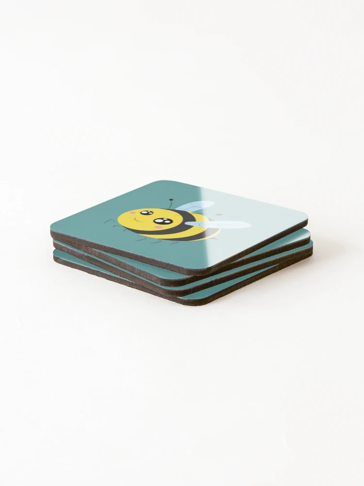 Thumbnail 4 of 5, Coasters (Set of 4), bee! designed and sold by plotDriving-NPC.