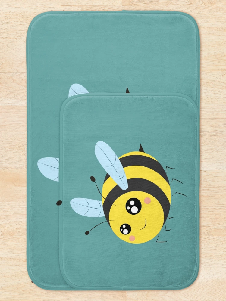 Thumbnail 5 of 6, Bath Mat, bee! designed and sold by plotDriving-NPC.
