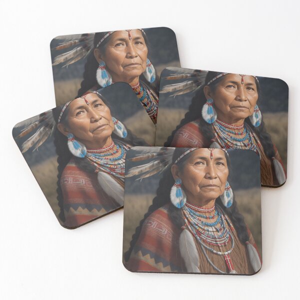 Item preview, Native American Lakota elder female 2 designed and sold by Rothnaric.