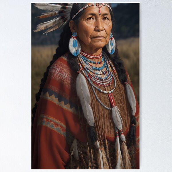 Item preview, Native American Lakota elder female 2 designed and sold by Rothnaric.