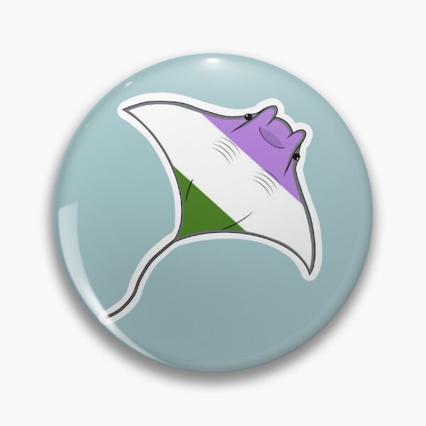 Item preview, Pride Mantaray Genderqueer Flag designed and sold by perpetuallyConf.