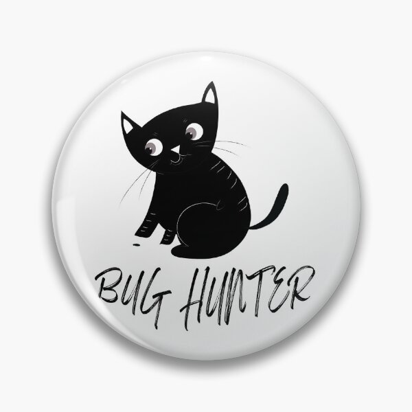 Item preview, Bug hunter funny black cat  t-shirt | cat lovers t-shirt | bug bounty program t-shirt designed and sold by KARTICK DUTTA.
