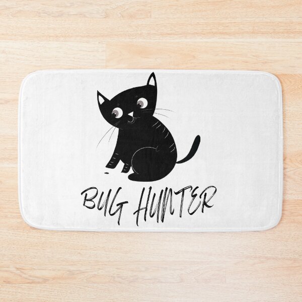 Item preview, Bug hunter funny black cat  t-shirt | cat lovers t-shirt | bug bounty program t-shirt designed and sold by KARTICK DUTTA.