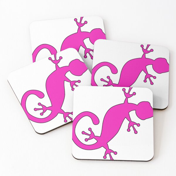 Item preview, pink geckos with three toed feet designed and sold by MereHaney70.