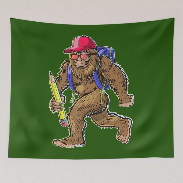 Item preview, Funny Bigfoot Back To School 	 Kid Bigfoot Backpack 	 	 designed and sold by radamudm29.