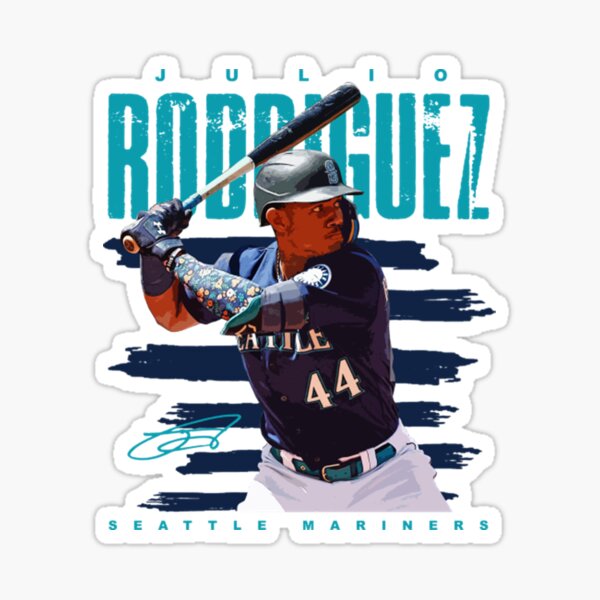 SALE! Julio Rodriguez #44 Seattle Mariners Name & Number Print Baseball  Baseball