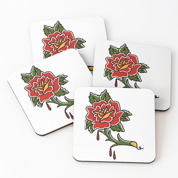 Item preview, roses are falling Sticker  designed and sold by CedricbMiles.