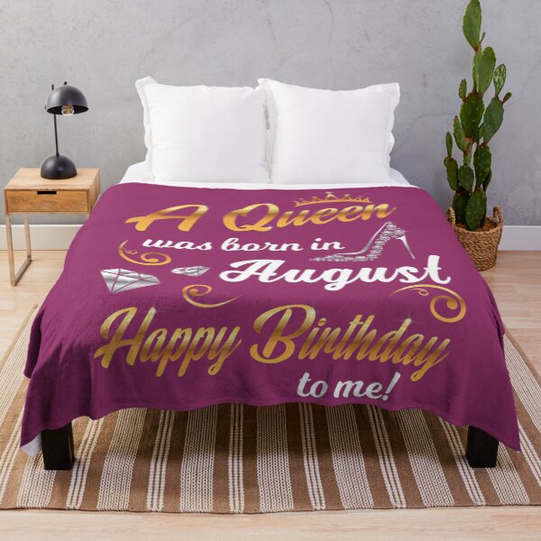 Item preview, A Queen was Born in August Happy Birthday to me 	 	 	 	 designed and sold by iybsabxw27.