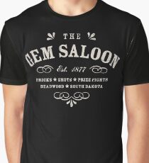 The Gem Saloon, Deadwood Graphic T-Shirt