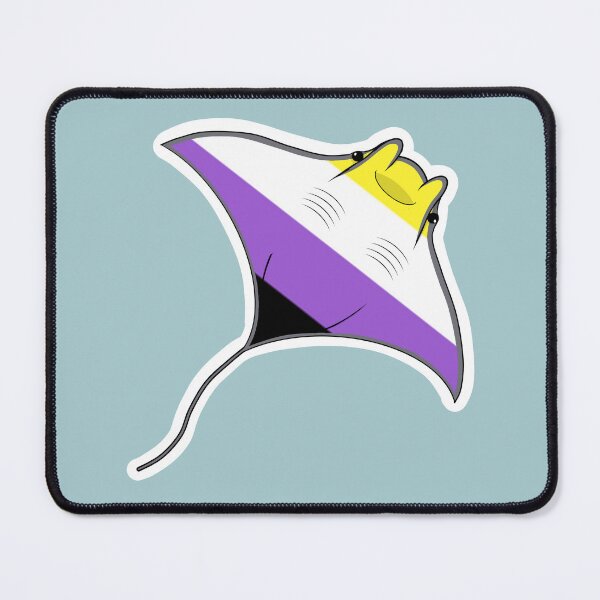 Item preview, Pride Mantaray Non-Binary Flag designed and sold by perpetuallyConf.