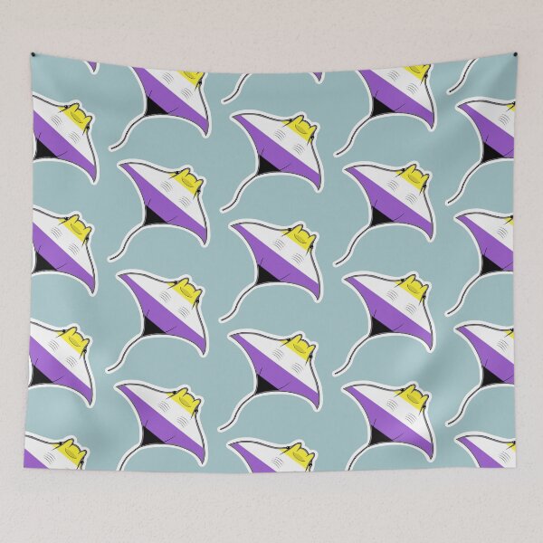 Item preview, Pride Mantaray Non-Binary Flag designed and sold by perpetuallyConf.