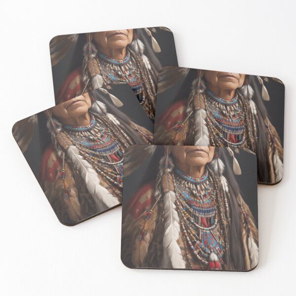 Item preview, Native American Lakota elder female 4 designed and sold by Rothnaric.
