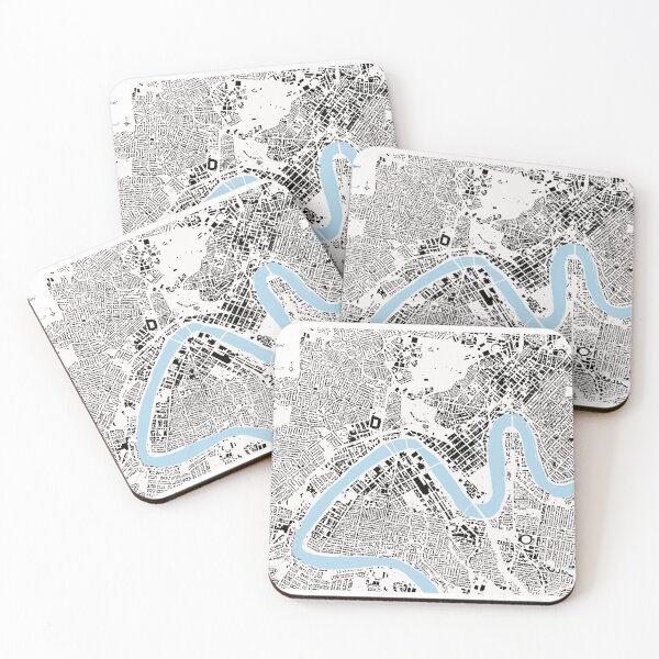 Item preview, Brisbane Figure Ground White designed and sold by Project-IMP.