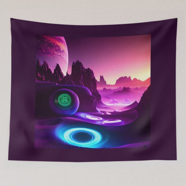 Item preview, Otherworldly circular planetscape designed and sold by SirMerv.