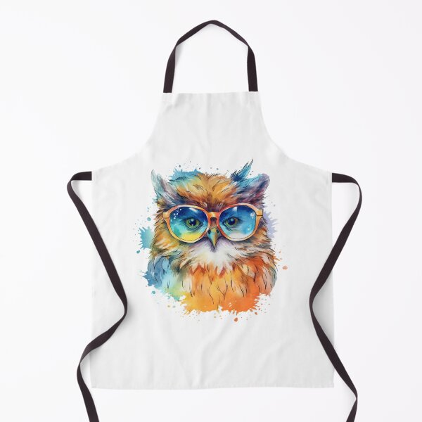 Item preview, Whimsical Owl with Glasses: Watercolor Art designed and sold by AdventurerPack.