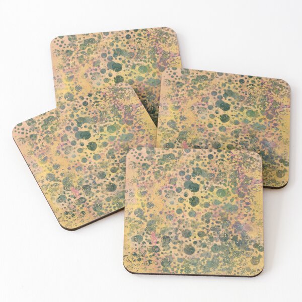 Item preview, Abstract Polka Dots in Peach and Green designed and sold by LiszaB.