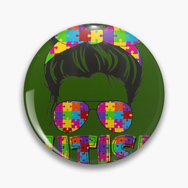 Item preview, Autism Nonnie Messy Bun Puzzle Sunglasses Motherâ€™s Day 		 designed and sold by pnkhkobta41.