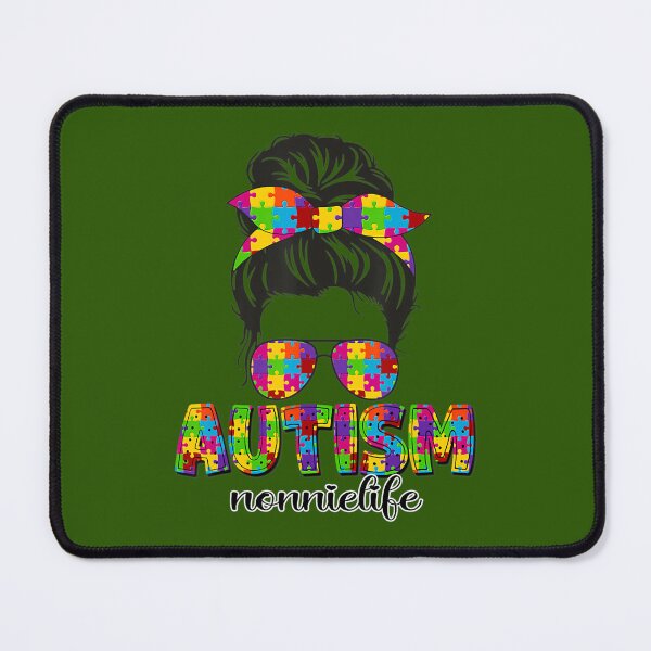 Item preview, Autism Nonnie Messy Bun Puzzle Sunglasses Motherâ€™s Day 		 designed and sold by pnkhkobta41.