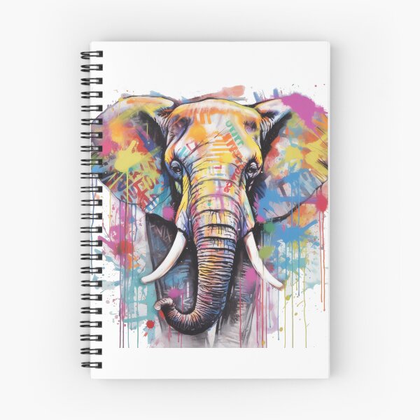 Item preview, Graffiti Elephant: Artistic Wildlife Charm designed and sold by AdventurerPack.