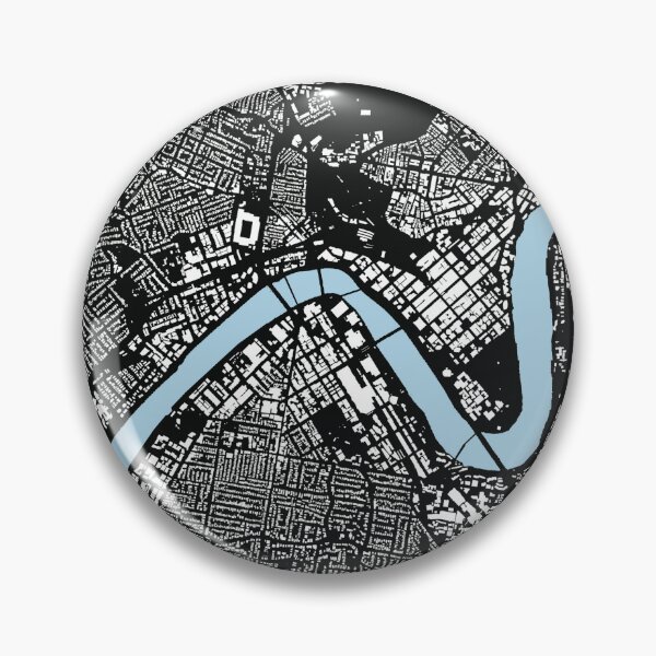 Item preview, Brisbane Figure Ground Black designed and sold by Project-IMP.