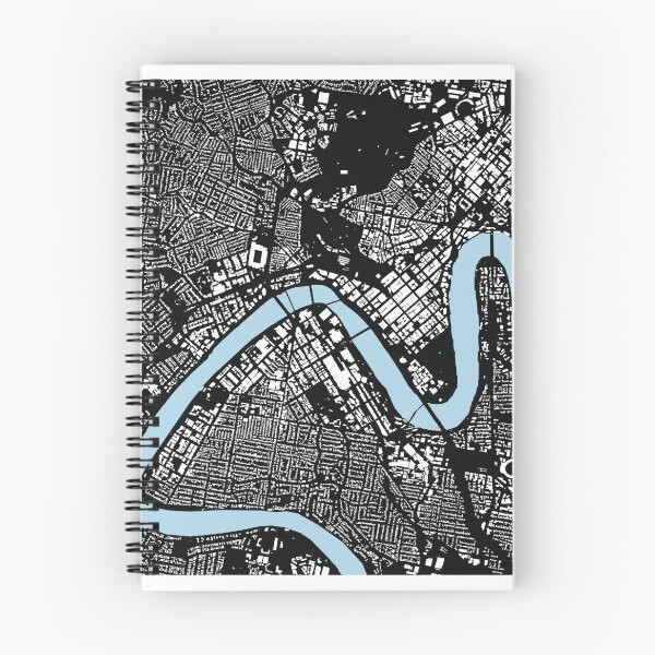 Item preview, Brisbane Figure Ground Black designed and sold by Project-IMP.