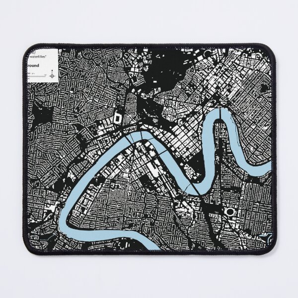 Item preview, Brisbane Figure Ground Black designed and sold by Project-IMP.