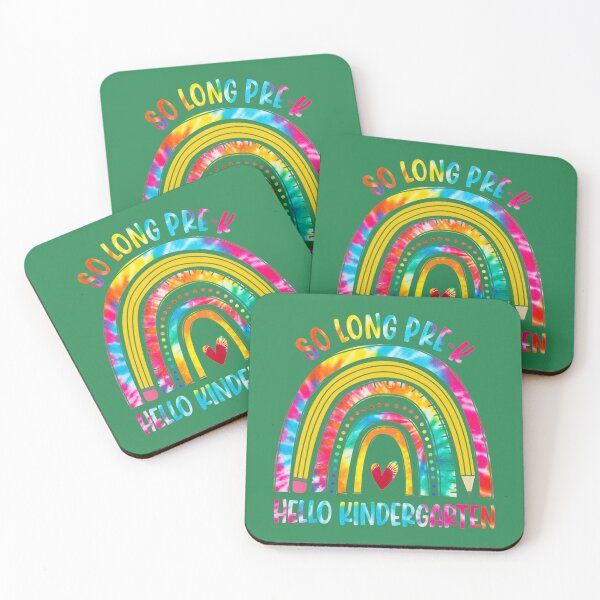 Item preview, So Long Pre-K Hello Kindergarten Tie Dye Rainbow Kids 	 	 designed and sold by wfyzjcpr81.