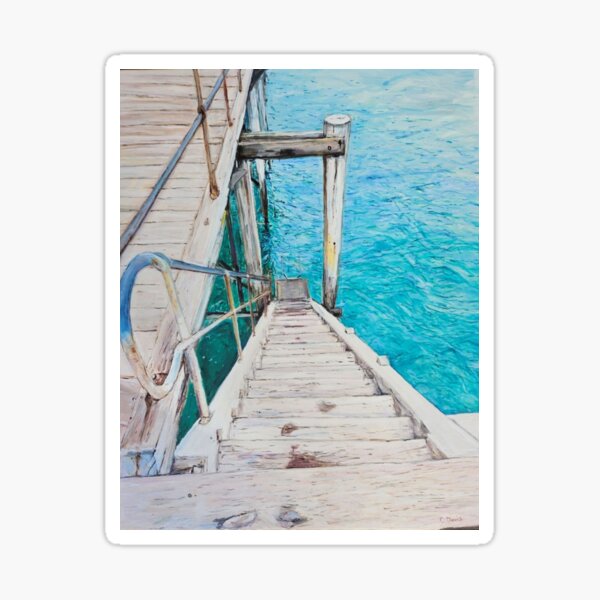 Item preview, Steps to water designed and sold by ChristineDavisArt.