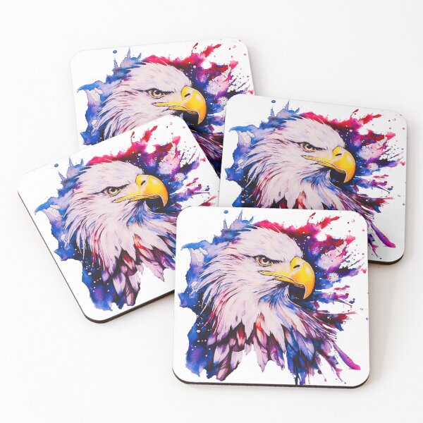 Item preview, Watercolor Style American Egle designed and sold by OutOfTheBoxArt1.