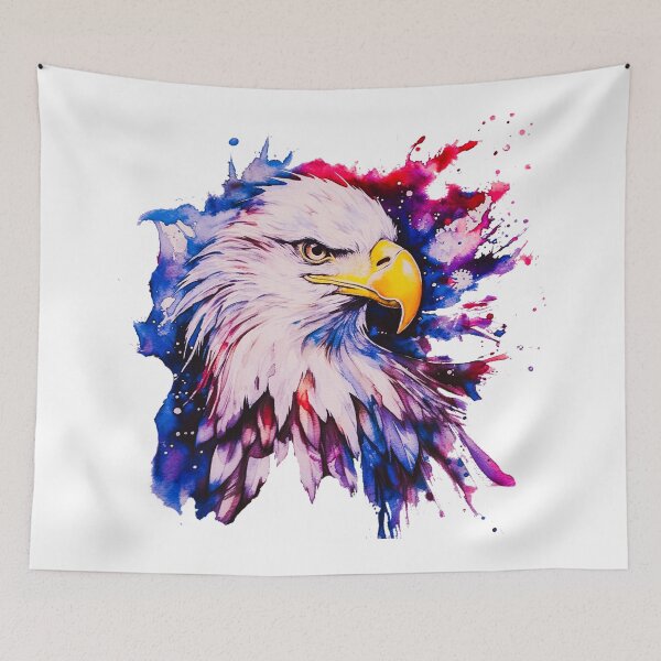 Item preview, Watercolor Style American Egle designed and sold by OutOfTheBoxArt1.