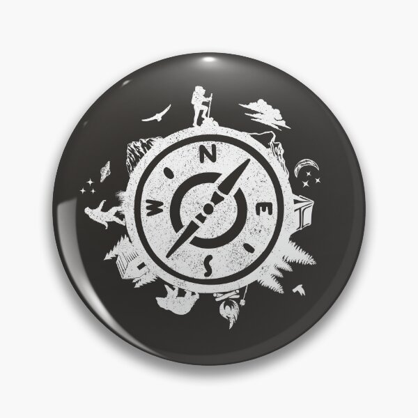 Item preview, Hiking Lover Compass Design with Bigfoot designed and sold by Wild-Neptune.