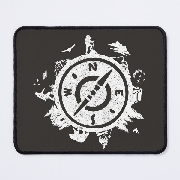 Item preview, Hiking Lover Compass Design with Bigfoot designed and sold by Wild-Neptune.