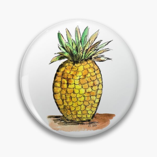 Item preview, Pineapple, watercolor, fine art designed and sold by janianna.