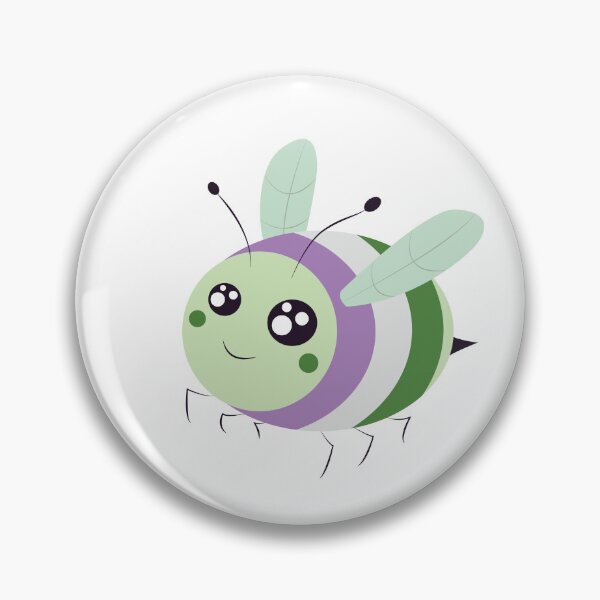 Item preview, genderqueer pride bee! designed and sold by plotDriving-NPC.