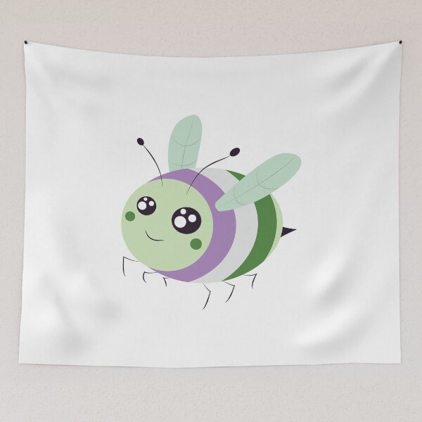 Item preview, genderqueer pride bee! designed and sold by plotDriving-NPC.